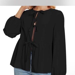 Elegant Black Women's Top